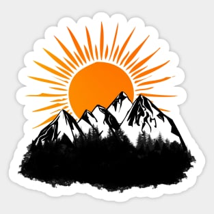 mountain day Sticker